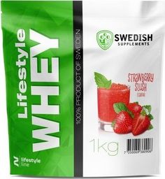  Swedish Supplements SWEDISH Lifestyle Whey - Białko 1kg Truskawka