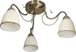 Lampa sufitowa STRUHM Lampa sufitowa LOREN-3 antique brass E27 Vitalux