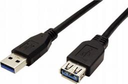 Kabel USB LAMA PLUS USB-A - USB-A 1.8 m Czarny