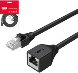 Unitek RJ-45 M-F kat.6 STP 1m (C1896BK-1M)