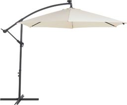  Shumee Parasol ogrodowy LED 285 cm beżowy CORVAL