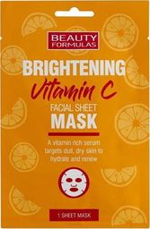  Beauty Formulas Beauty Formulas Brightening Vitamin C rozjaśniająca maska do twarzy z witaminą C