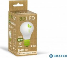 3DLED Żarówka ledowa 3LED ECO* tradycyjna E-27 10W barwa neutralna