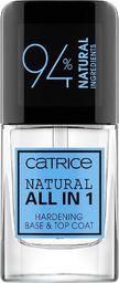  Catrice Catrice Natural All in 1 Hardening Base & Top Coat naturalna wzmacniająca baza i top do paznokci 10.5ml