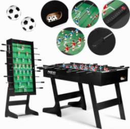  Neo-Sport Stół do gry w piłkarzyki, czarny 121 x 61 x 80 cm (NS-803)