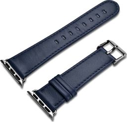 iCarer Icarer Leather Vintage Opaska Pasek Z Naturalnej Skóry Do Zegarka Watch 3 38Mm / Watch 2 38Mm / Watch 1 38Mm Ciemnoniebieski (Riw117-Db38)