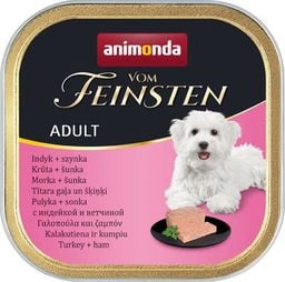  Animonda Dog Vom Feinsten Adult indyk z szynką 150g