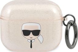  Karl Lagerfeld Etui ochronne KLA3UKHGD Glitter Karl`s Head do AirPods 3 złote 