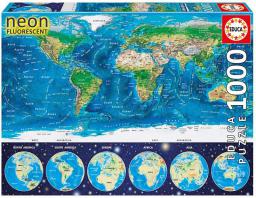  Educa 1000 el. Neon World Map (GXP-541382)