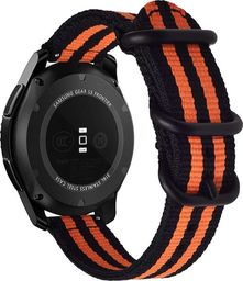  Alogy Pasek Alogy nylon strap do Huawei Watch GT 2 Pro 22 mm Pomarańczowo-czarny