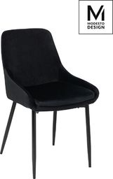  Modesto Design MODESTO krzesło CLOVER czarne - welur, metal