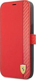  Ferrari Ferrari FESAXFLBKP13LRE iPhone 13 Pro / 13 6,1" czerwony/red book On Track Carbon Stripe