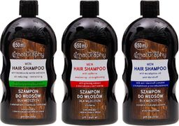  BluxCosmetics Zestaw szamponów dla mężczyzn 3x 650ml
