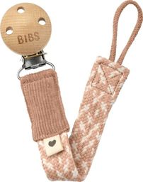 Bibs BIBS PACIFIER BRAID zawieszka do smoczków 100% GOTS organic cotton, Blush/Ivory