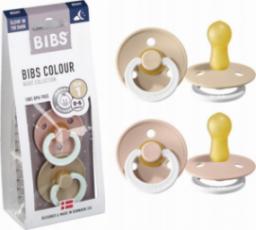 Bibs COLOUR 2-PACK BLUSH NIGHT & VANILIA NIGHT M Smoczek Uspokajający kauczuk Hevea