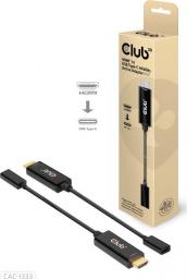 Adapter USB Club 3D CAC-1333 USB-C - HDMI Czarny  (500706)