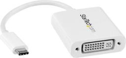 Adapter USB StarTech USB-C - DVI Biały  (CDP2DVIW)