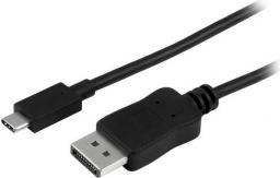 Kabel USB StarTech USB-C - DisplayPort 1 m Czarny (CDP2DPMM1MB)