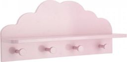  Dekoracja domu Wieszak ścienny Cloud z półką różowy