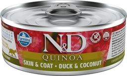  Farmina N&D Cat Quinoa Duck & Coconut Karma Dla Dorosłych Kotów 80 g
