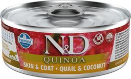  Farmina N&D Cat Quinoa Quail & Coconut Karma Dla Dorosłych Kotów 80 g