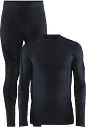 Craft Bielizna termoaktywna męska zestaw bluza + spodnie kalesony legginsy Craft Core dry fuseknit set M czarny rozmiar S