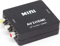 Adapter AV Coil RCA (Cinch) x3 - HDMI czarny (C0328)