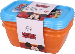  Mickey Mouse Mickey Mouse - Zestaw pojemników na żywność 540ml (3szt.)