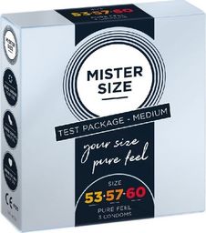  Mister Size Mister Size Condoms prezerwatywy dopasowane do rozmiaru 53mm 57mm 60mm 3szt.