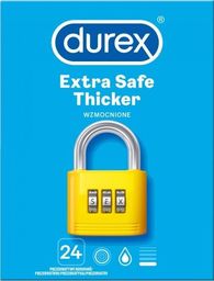 Durex  Durex Extra Safe Thicker prezerwatywy wzmocnione 24 szt