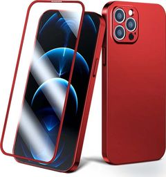  Joyroom Joyroom 360 Full Case etui pokrowiec do iPhone 13 Pro Max obudowa na tył i przód + szkło hartowane czerwony (JR-BP928 red)