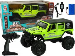 Lean Sport Auto Terenowe Rock Crawler 2.4 GHz Zielone Amortyzatory 4x4