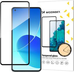 Wozinsky Wozinsky super wytrzymałe szkło hartowane Full Glue na cały ekran z ramką Case Friendly Oppo Reno6 4G czarny