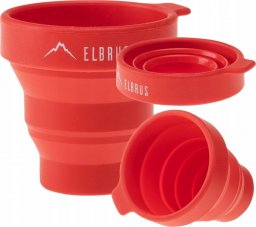 Elbrus POJEMNIK FOLDCUP 130ML RED ONE SIZE