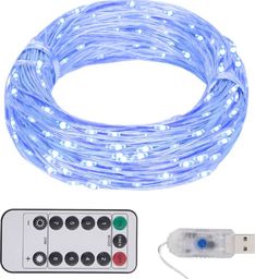 Lampki choinkowe vidaXL 400 LED niebieskie