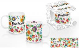  Quiselle Ceramiczny kubek Folklor I LOVE POLAND 300 ml