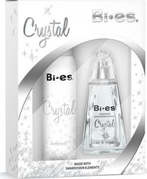  Bi-es Bi-es Crystal Damski Komplet Woda perfumowana 100ml + Dezodorant 150ml