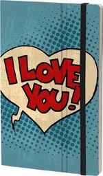  notatnik I Love You21 x 13 cm papier/karton z kością słoniową