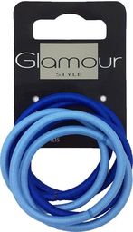  Glamour inter vion gumki do włosów 6 sztuk niebieskie