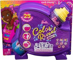 Lalka Barbie Barbie Color Reveal - Imprezowe stylizacje fioletowe włosy (HBG38/HBG40)