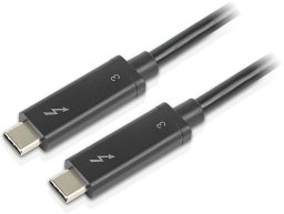 Kabel USB Lenovo Thunderbolt - Thunderbolt 0.7 m Czarny (4X90U90617)