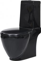 Zestaw kompaktowy WC vidaXL 66 cm czarny (3059889)