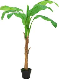  vidaXL Sztuczne drzewko bananowe z doniczką, 180 cm, zielone