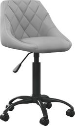 Krzesło biurowe vidaXL Jasnoszare