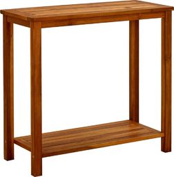  vidaXL Ogrodowy stolik konsolowy, 80x35x75 cm, lite drewno akacjowe