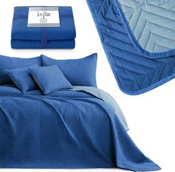 AmeliaHome BEDS/AH/SOFTA/DARKBLUE+BLUESKY/170x210