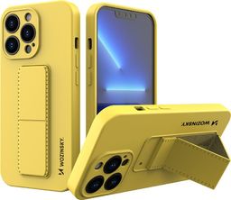  Wozinsky Wozinsky Kickstand Case elastyczne silikonowe etui z podstawką iPhone 13 Pro żółty