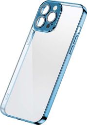  Joyroom Joyroom Chery Mirror Case etui pokrowiec do iPhone 13 obudowa z metaliczną ramką niebieski (JR-BP907 royal blue)
