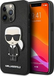  Karl Lagerfeld Karl Lagerfeld KLHCP13LOKPK iPhone 13 Pro / 13 6,1" czarny/black hardcase Saffiano Ikonik Karl`s Patch