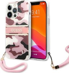  Guess Guess GUHCP13LKCABPI iPhone 13 Pro / 13 6,1" różowy/pink hardcase Camo Strap Collection